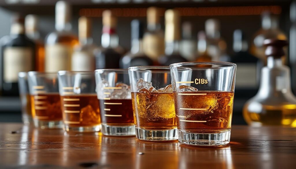 découvrez notre tableau des doses d'alcool en centilitres pour servir des cocktails parfaits au bar et maîtriser la bonne quantité à verser à chaque fois.