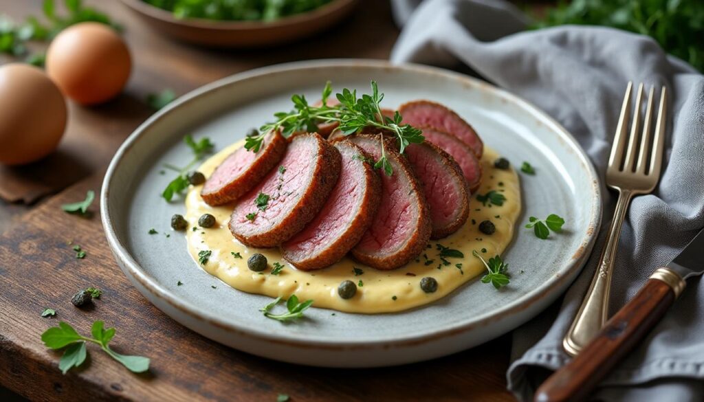découvrez notre recette traditionnelle de tête de veau accompagnée d'une sauce gribiche facile et rapide à préparer. un plat savoureux et authentique pour vos repas en famille.