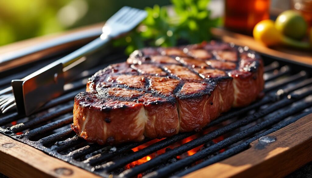 découvrez notre guide rapide et efficace pour réussir la cuisson de votre entrecôte au barbecue avec des astuces simples et savoureuses.