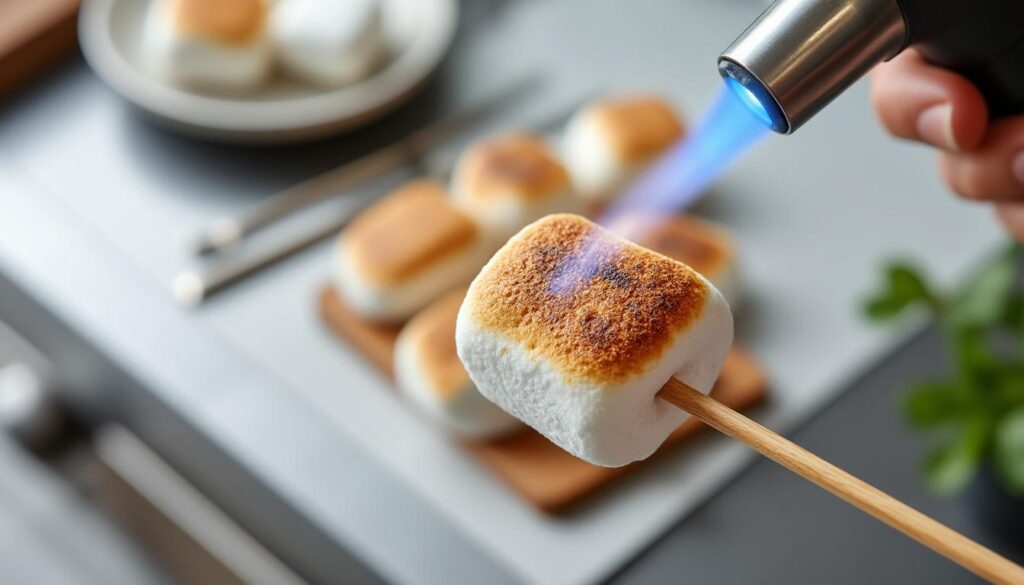 découvrez comment griller des chamallows facilement et en toute sécurité avec un chalumeau de cuisine grâce à notre guide pratique étape par étape.