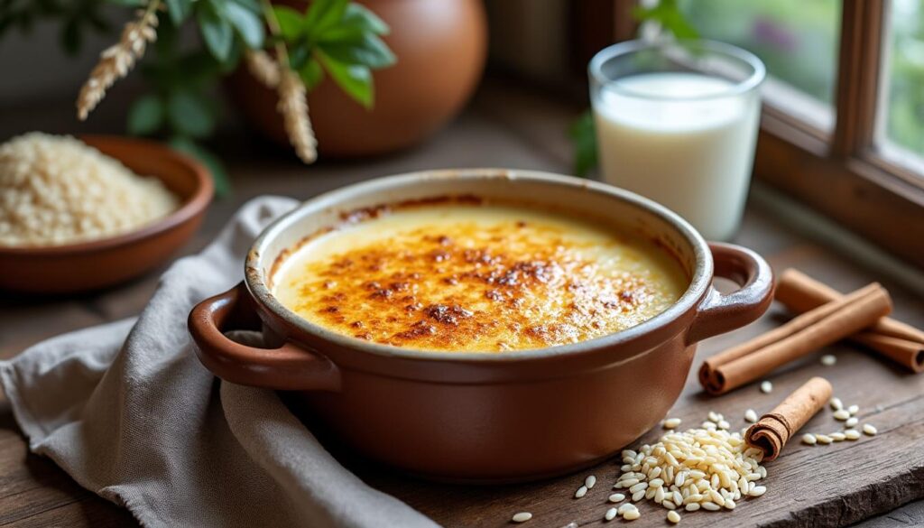 découvrez la recette traditionnelle de la teurgoule normande, un délicieux dessert au riz parfumé à la cannelle, fondant et réconfortant.