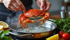 découvrez notre guide rapide pour la cuisson d'un tourteau vivant, avec des conseils pratiques pour réussir à coup sûr un crustacé frais et savoureux.