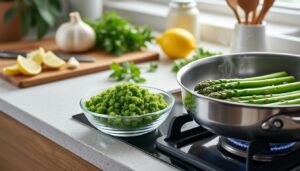 découvrez notre guide facile et rapide pour cuire parfaitement vos asperges congelées. astuces simples pour des asperges savoureuses à chaque fois.