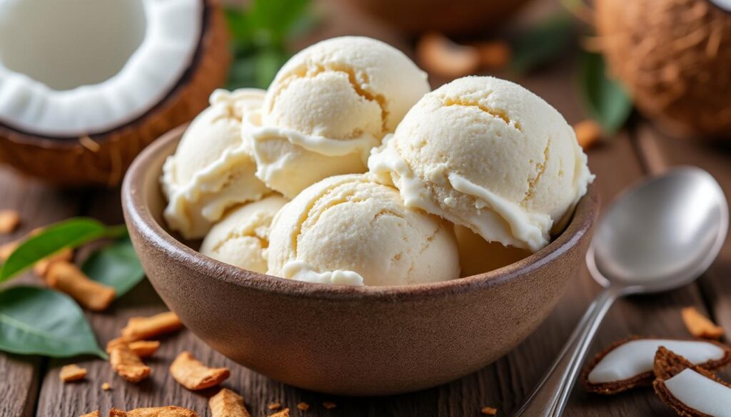 découvrez notre recette facile de glace coco maison, onctueuse et savoureuse, pour un dessert rafraîchissant et tropical à réaliser en un rien de temps.