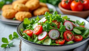 découvrez des idées fraîches et faciles de salades pour accompagner vos accras de morue, parfaites pour un repas savoureux et équilibré.