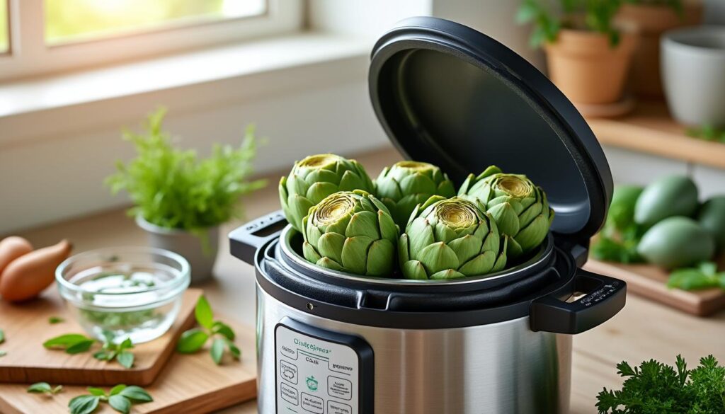 découvrez le temps de cuisson idéal des artichauts à la cocotte minute avec notre guide rapide et facile pour des artichauts parfaitement cuits en quelques minutes.