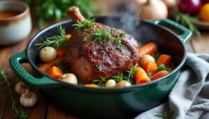 découvrez notre recette facile et savoureuse de cuissot de chevreuil en cocotte, parfaite pour un repas gourmand et convivial.