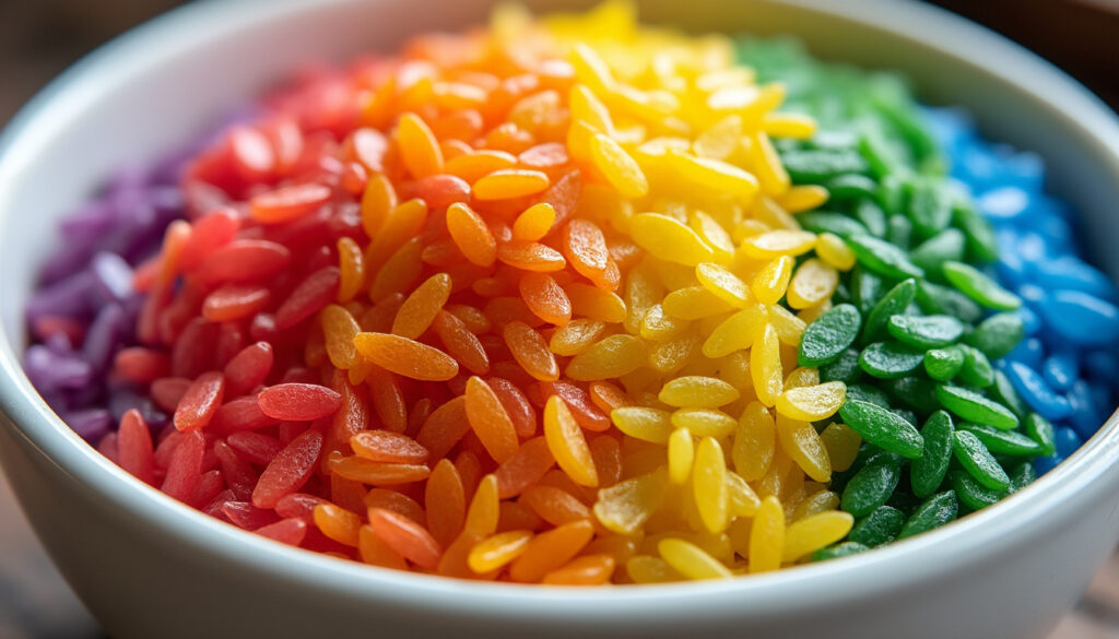 découvrez pride rice, le riz arc-en-ciel coloré qui célèbre la diversité et l'inclusion à travers ses couleurs vibrantes.