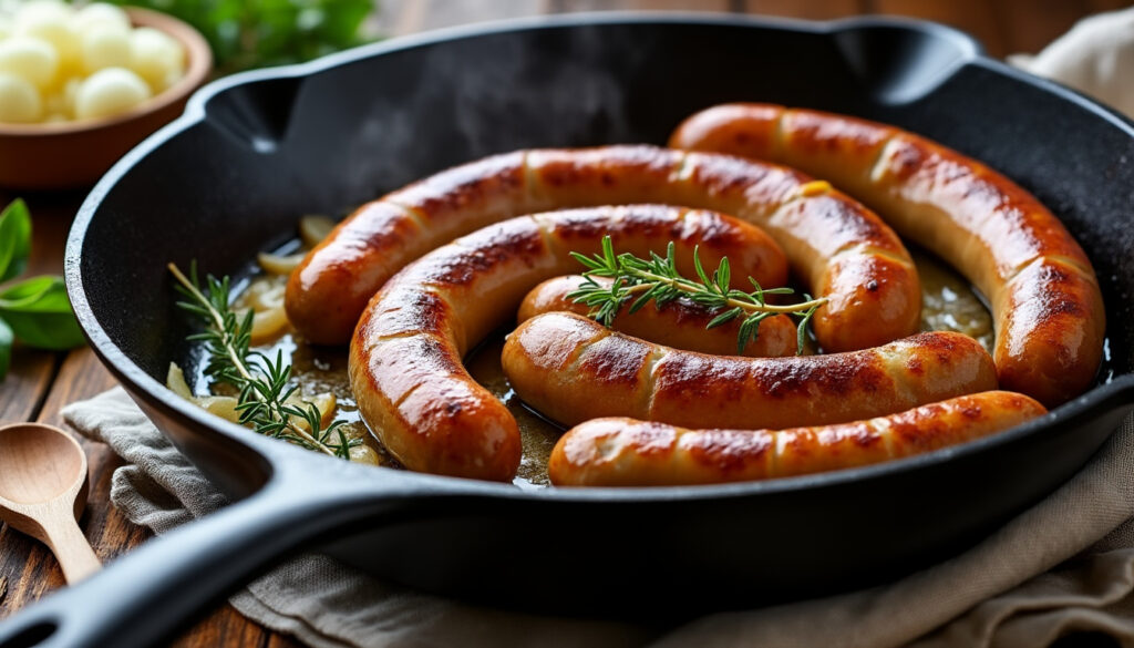 découvrez comment cuire les diots à la poêle facilement : temps de cuisson, astuces et conseils pour obtenir des saucisses savoureuses et bien dorées.